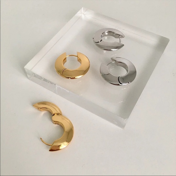 WGP Round Hoop Earrings - Picture 8 of 9